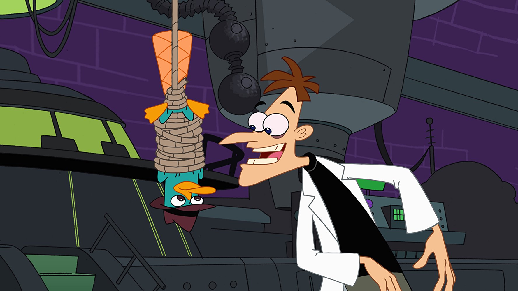 Heinz Doofenshmirtz and his movies (Phineas And Ferb - Season 4, Shark Tank - Season 4